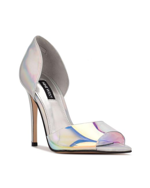Zapatos Nine West Hanya Peep Toe Plataforma Mujer Marrón - Pumps Elegantes