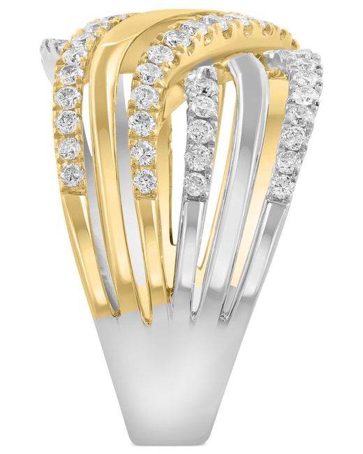Effy Metallic Effy Diamond Multi-row Crossover Statement Ring (5/8 Ct. T.w.