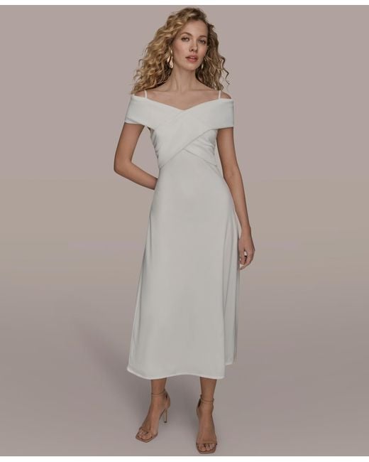 jolie off shoulder dress Elegant Off-White Jolie Gown by Andrea & Leo Couture