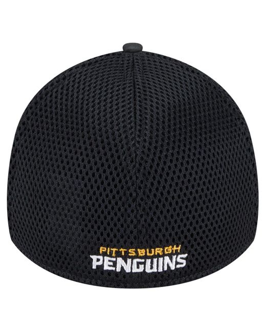 KTZ Blue Pittsburgh Penguins Active Subtle Camo 39thirty Flex Hat for men
