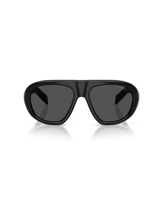 Persol Black Prada Geometric Sunglasses