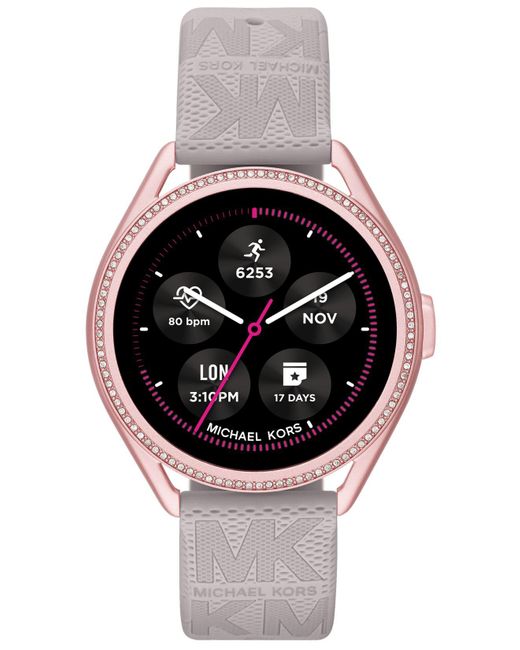 Michael Kors Access Gen 5e Mkgo Gray Rubber Smartwatch 43mm - Save 28% |  Lyst Canada
