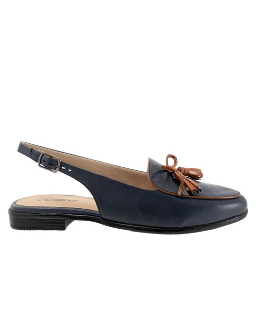 Trotters Blue Lillie Flat