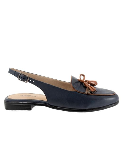 Trotters Blue Lillie Flat