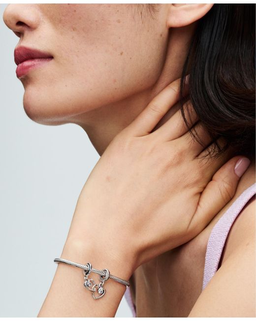 Pandora White Forever Always Splittable Dangle Charm