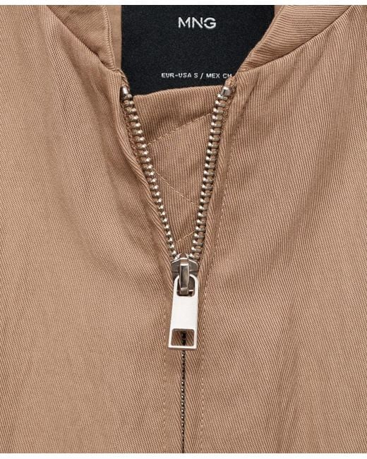 Mango Natural Lyocell Bomber Jacket