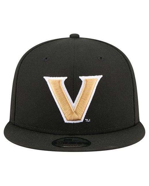 KTZ Black Vanderbilt Commodores Team 9fifty Snapback Hat for men