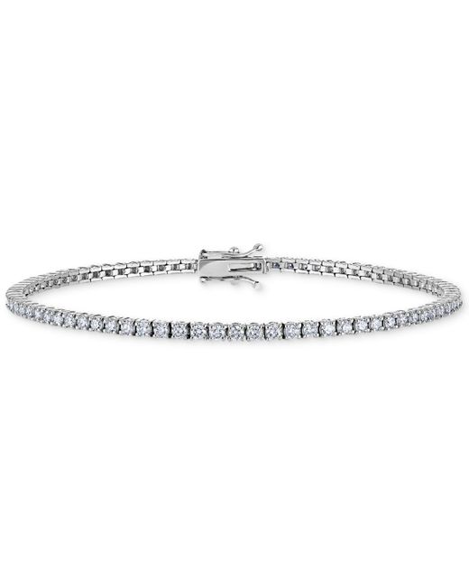Macy's Diamond Narrow Tennis Bracelet (2 Ct. T.w. in White Lyst