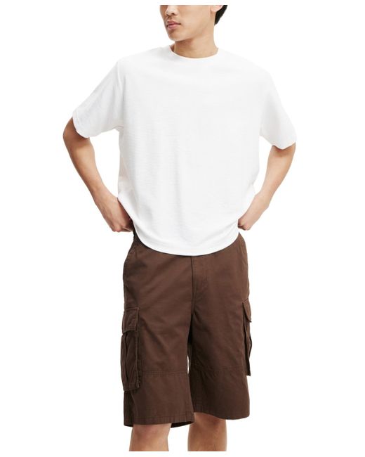 Cotton On White baggy Cargo Shorts for men