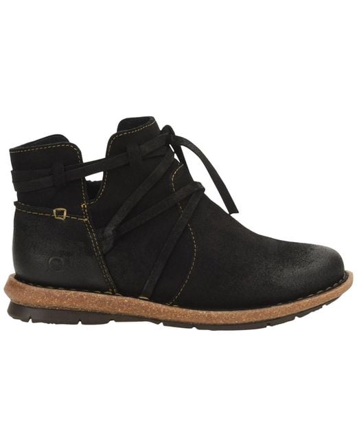 Born Black Tarkiln Round Toe Booties