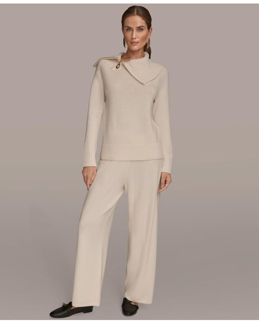 Donna Karan Natural Pull-on Sweater Pants