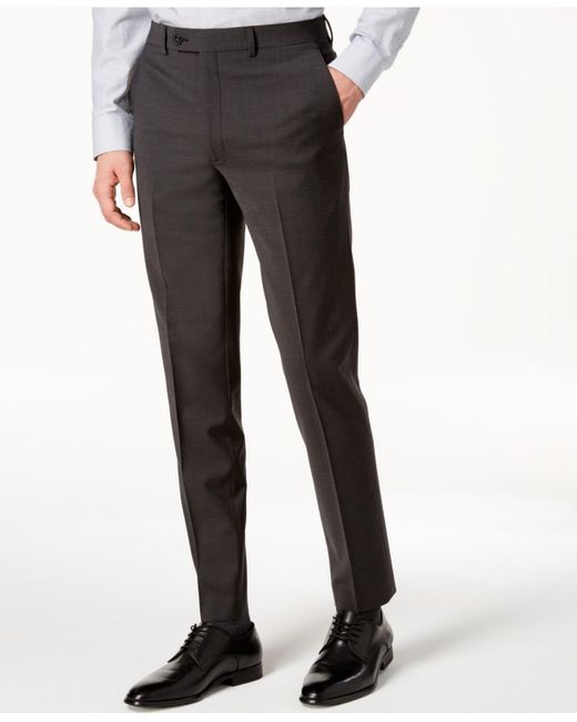 mens charcoal skinny trousers