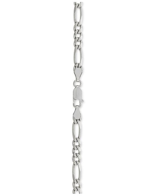 Giani Bernini Metallic Figaro Link Chain 22" Necklace (4-1/3mm) In Sterling Silver