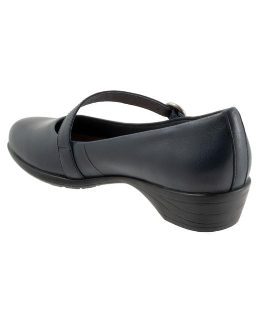 Trotters Blue Rochelle Flat