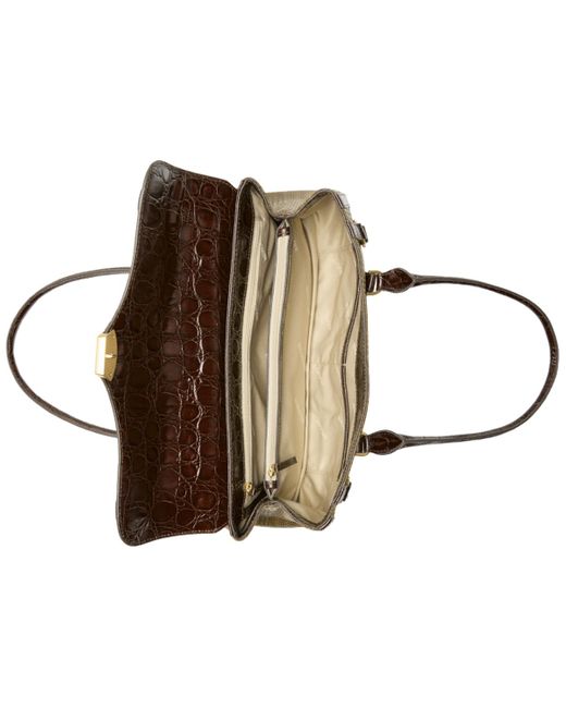 Brahmin Red Dayan Leather Satchel Bag