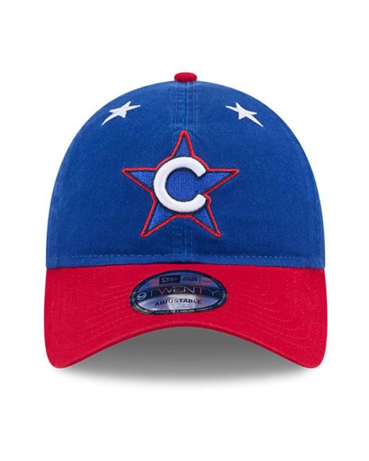 KTZ Blue/red Chicago Cubs 2025 Mlb All-star Game Workout 9twenty Adjustable Hat for men
