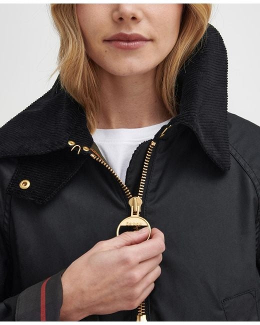 Barbour Black Allerston Four-pocket Waxed Jacket