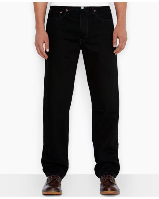 black levi's 550 relaxed fit jeans