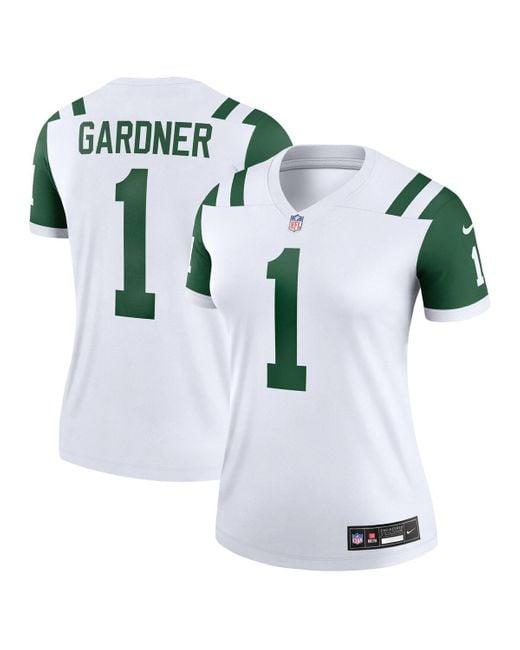 Nike White Ahmad Sauce Gardner Classic Alternate New York Jets Alternate Legend Player Performance Top