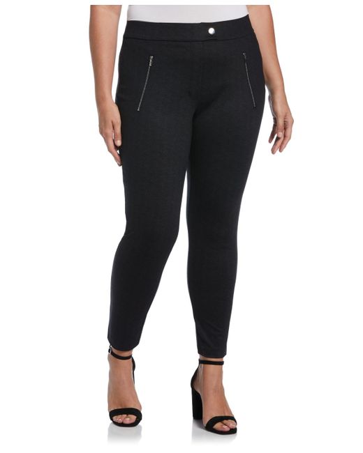 Rafaella Black Plus Size Pull-on Pant