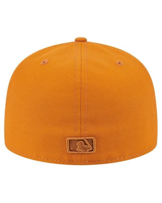 KTZ Orange Boston Red Sox Color Pack A-frame 59fifty Fitted Hat