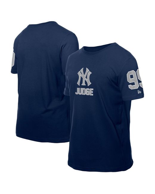 KTZ Blue Aaron Judge New York Yankees Design Lab Name Number T-shirt for men