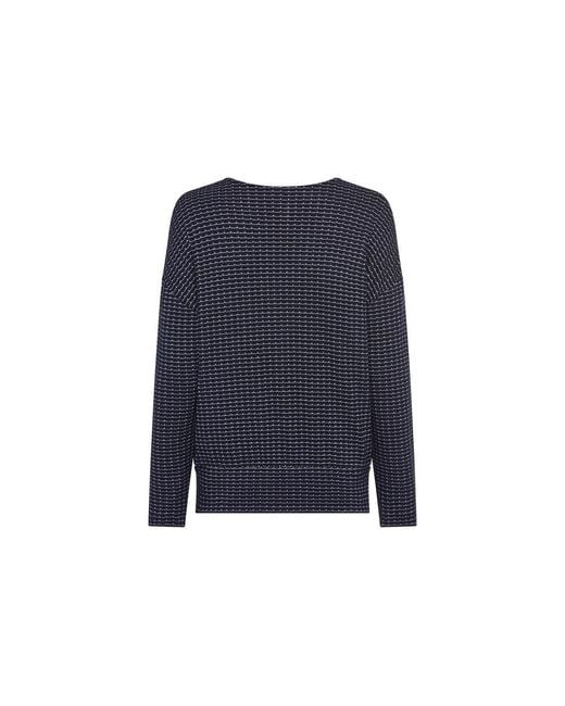 Olsen Blue Viscose Blend Top