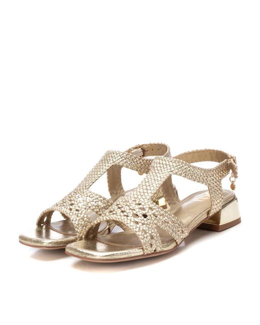 Xti Natural Low Heel Sandals