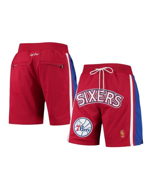 76ers shorts red