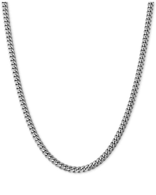 Giani Bernini Metallic Curb Link 18" Chain Necklace In Sterling Silver Or 18k Gold-plated Over Sterling Silver