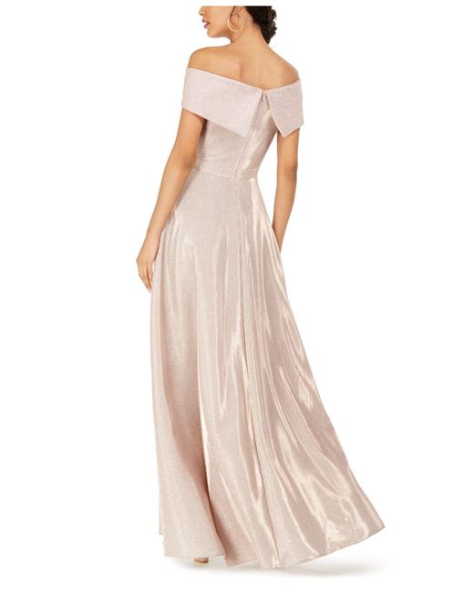 xscape cold shoulder gown