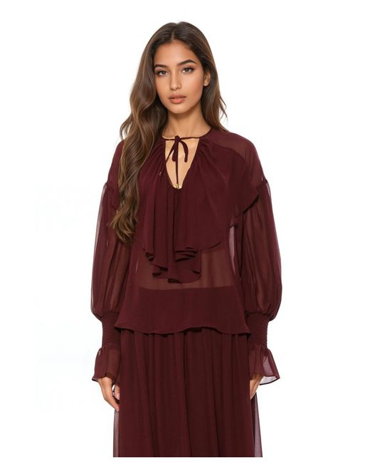 Alexia Admor Red Serelise Blouse