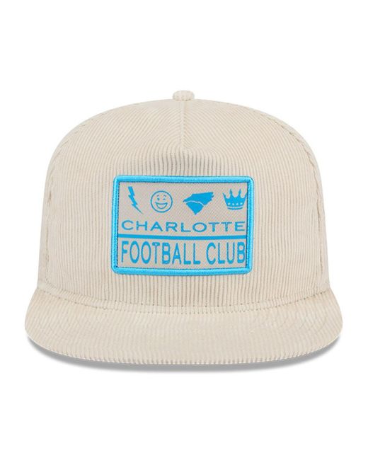 KTZ Blue Charlotte Fc The Golfer Corduroy Adjustable Hat for men