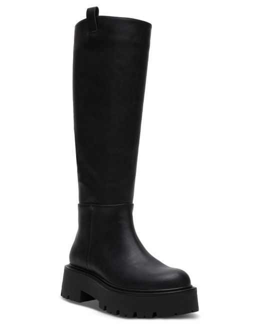 Madden Girl Crow Lugsole Knee High Boots in Black Lyst