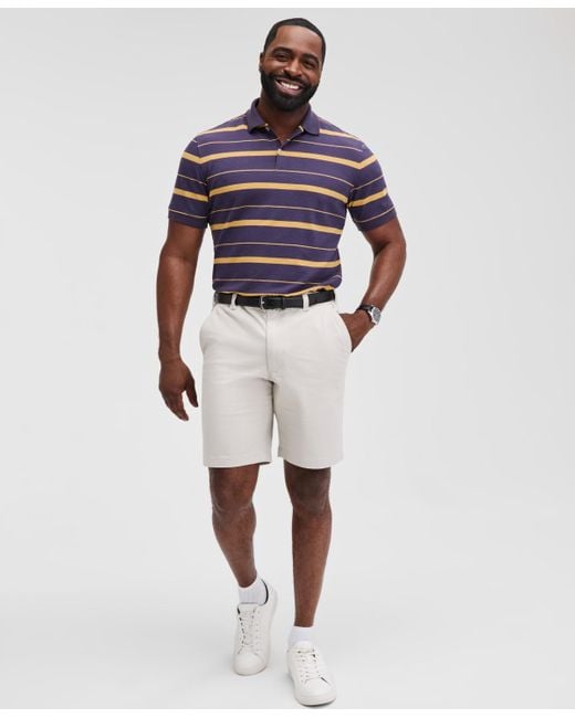 Club Room Blue Fred Striped Polo Shirt for men