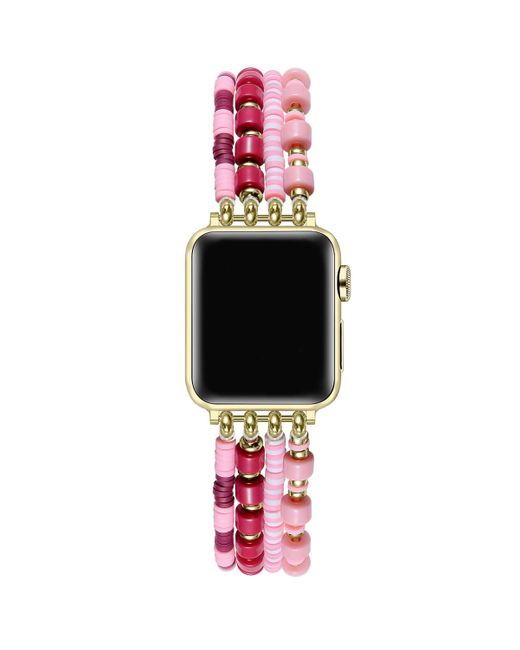 The Posh Tech Pink Fling Beaded Band For Apple Watch
