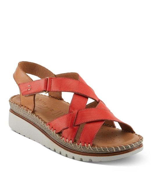Spring Step Red Migula Sandal