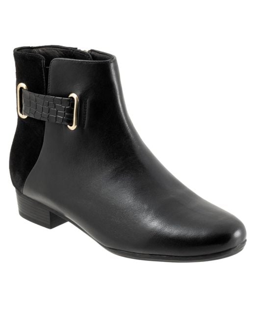 Trotters Black Maxwell Boot