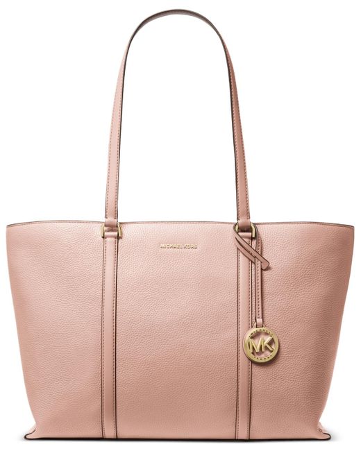 Michael Kors Pink Michael Temple Large Leather Tote