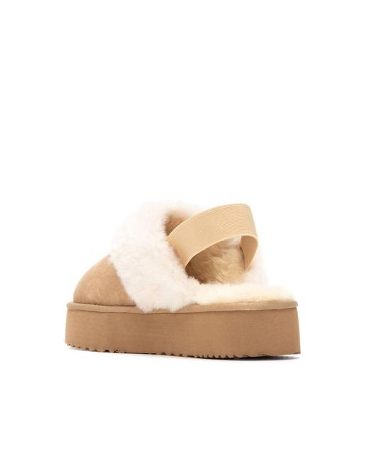 Xti Natural Suede Casual Slingback Clogs