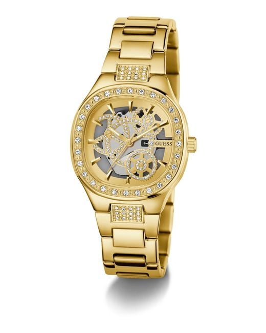 Guess Metallic Tone Analog Watch