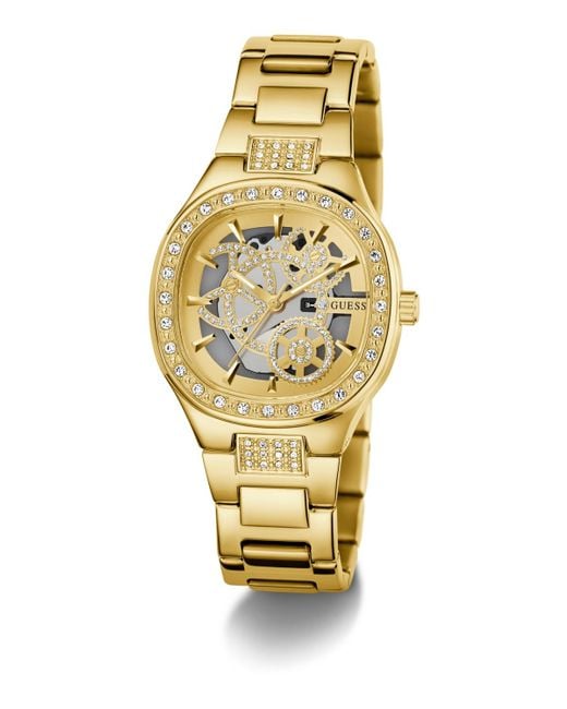 Guess Metallic Tone Analog Watch