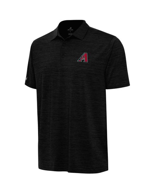 Antigua Black Arizona Diamondbacks Layout Polo Shirt for men