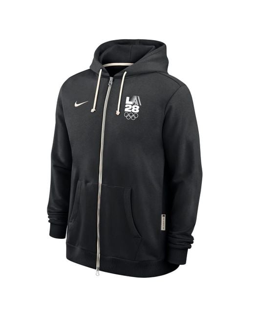 Nike Black La28 Summer Olympics Standard Issue Dri-fit Full-zip Hoodie for men