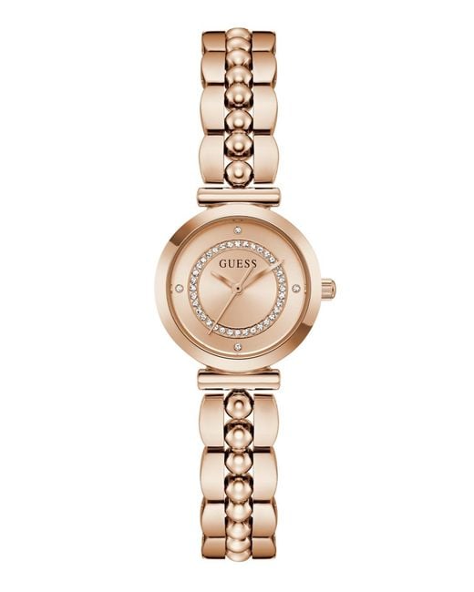 Guess Metallic Tone Analog Watch