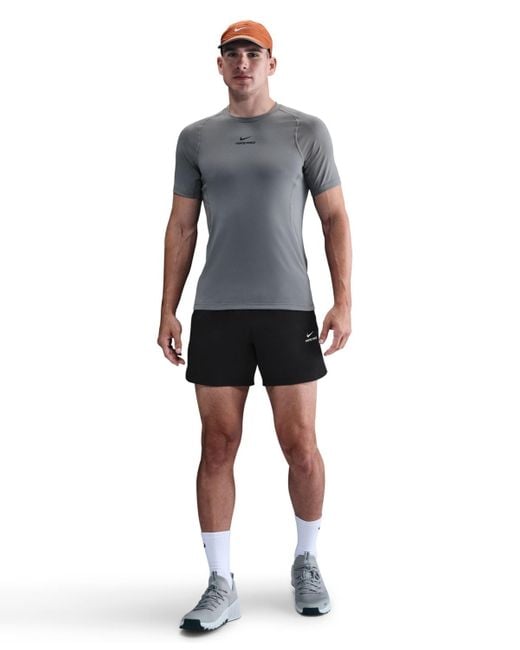 Nike Blue Pro Training Dri-fit Short-sleeve T-shirt for men