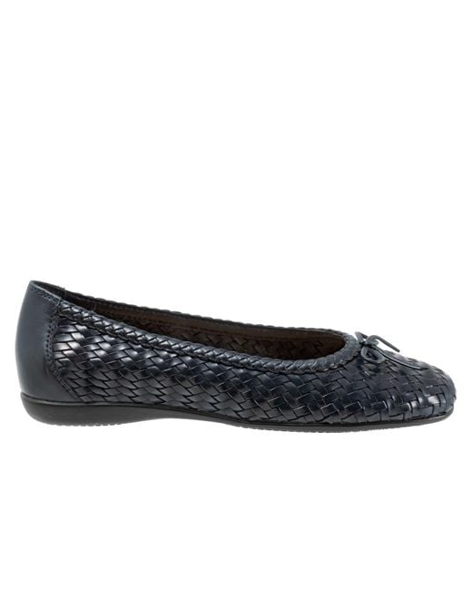Trotters Blue Gillian Flat