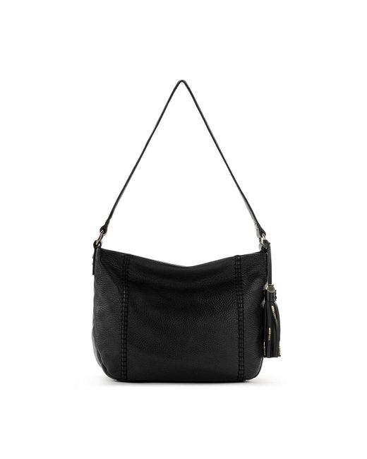 The Sak Melrose Genuine Leather Hobo in Black Lyst