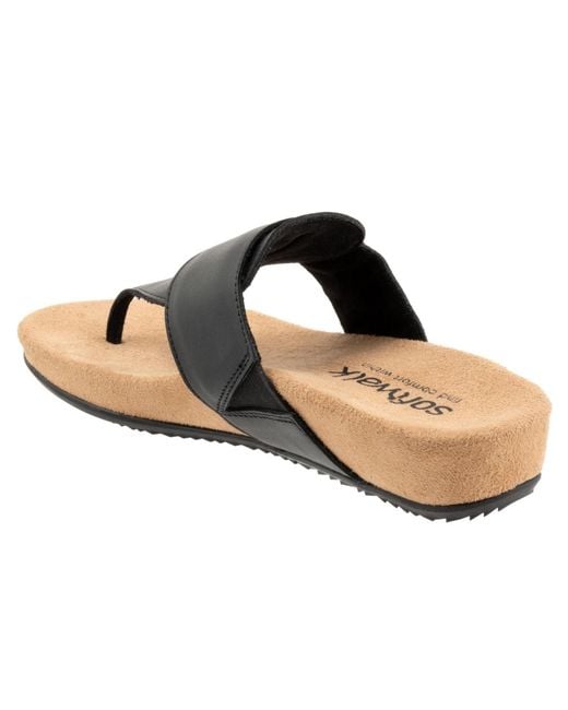 Softwalk® Black Belize 2.0 Sandal