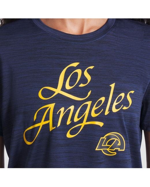 Nike Midnight Blue Los Angeles Rams 2025 Rivalries Collection Sideline Velocity Dri-fit T-shirt